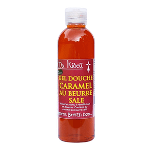 Gel douche caramel au beurre salé de la marque MaKibell.