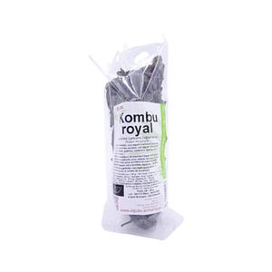 Sachet d'algue de kombu royal séchée. Cultivées en Bretagne en agriculture biologique
