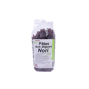 Pâtes aux algues nori biologique de Bretagne.