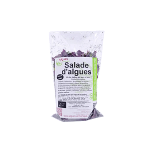 Sachet de salade d'algues prête à déguster.