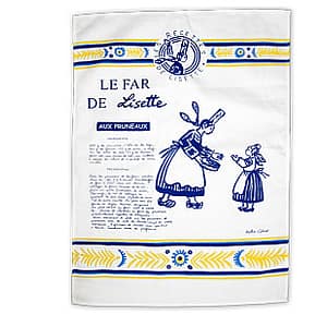 Torchon recette de Lisette, le far aux pruneaux