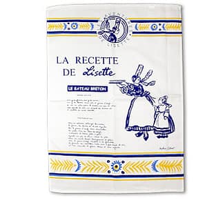 Torchon recette de Lisette, le gâteau breton