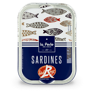 Boite de sardines label rouge de la conserverie la perle des dieux