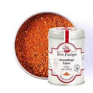 Mélange d'épices. C'est un assemblage Cajun de la marque Terre Exotique.