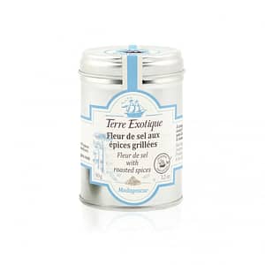 Fleur de sel aux épices grillées de la marque Terre Exotique, vendue par Chez Ty Kouign.