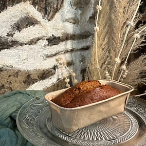 Cake sucré au caramel au beurre salé.